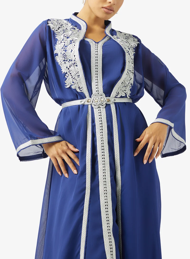 Khizana  Embroidered Abaya With Inner Dress for Women | Best Price UAE